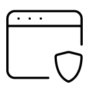 icon showing secure browser window